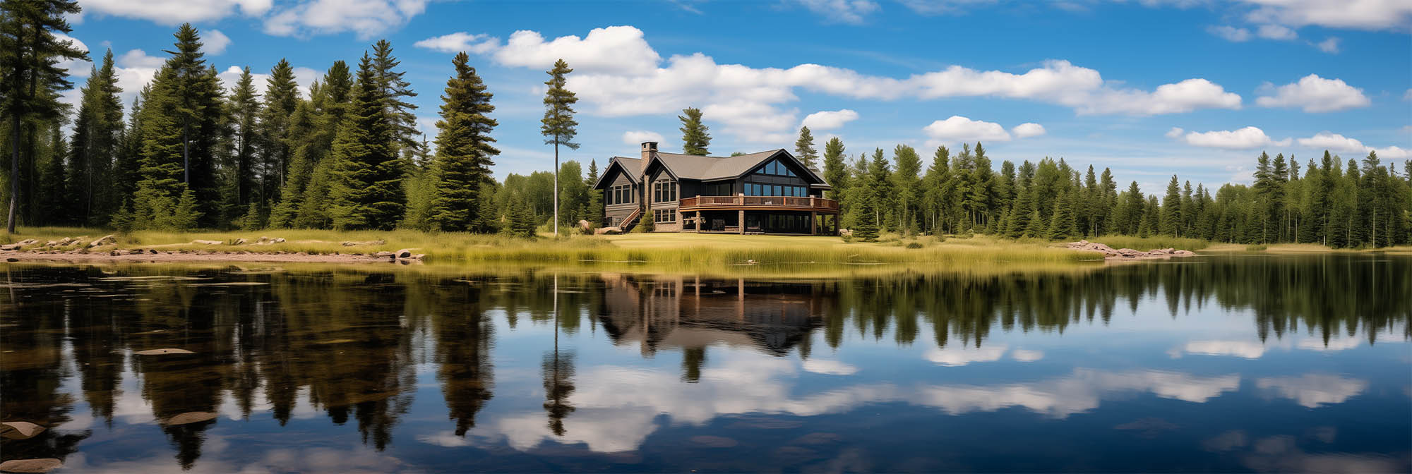 House on a lake, as a vacation rental